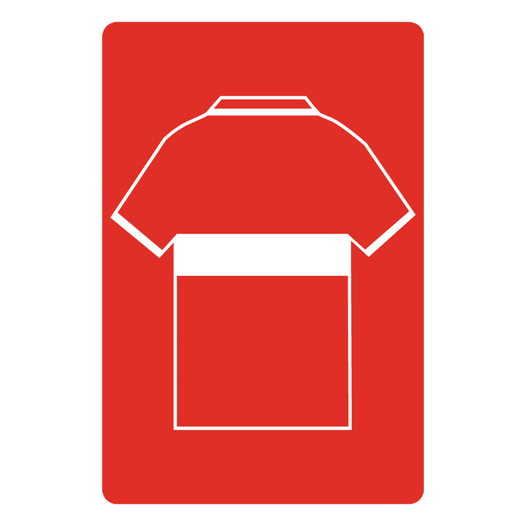 Personalised Football Shirt Sign | North East Red and Whites - The Sign Shed