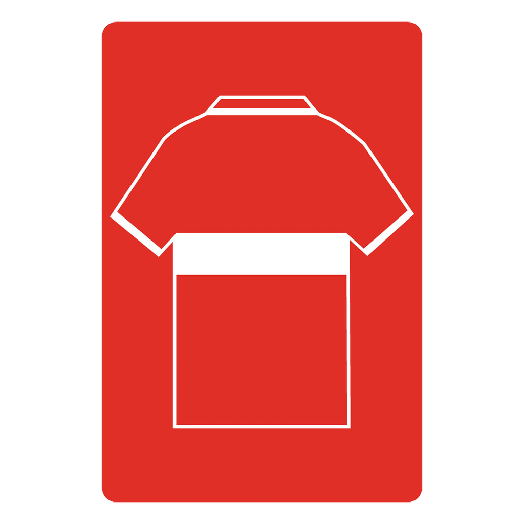 Personalised Football Shirt Sign | North East Red and Whites - The Sign Shed