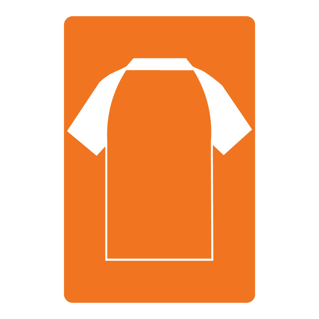 Personalised Football Shirt Sign | Orange and White Sleeve City - The Sign Shed