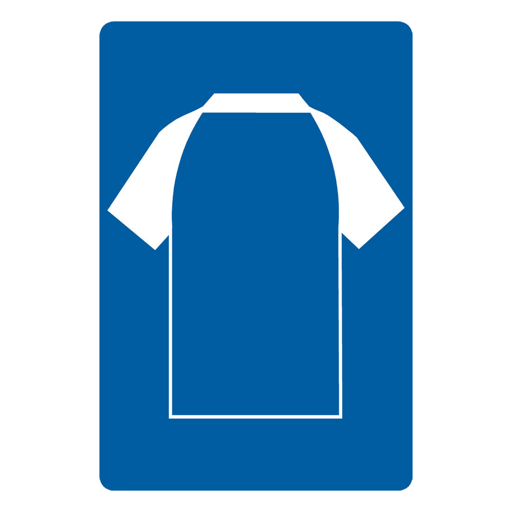 Personalised Football Shirt Sign | Posh Blue and White - The Sign Shed