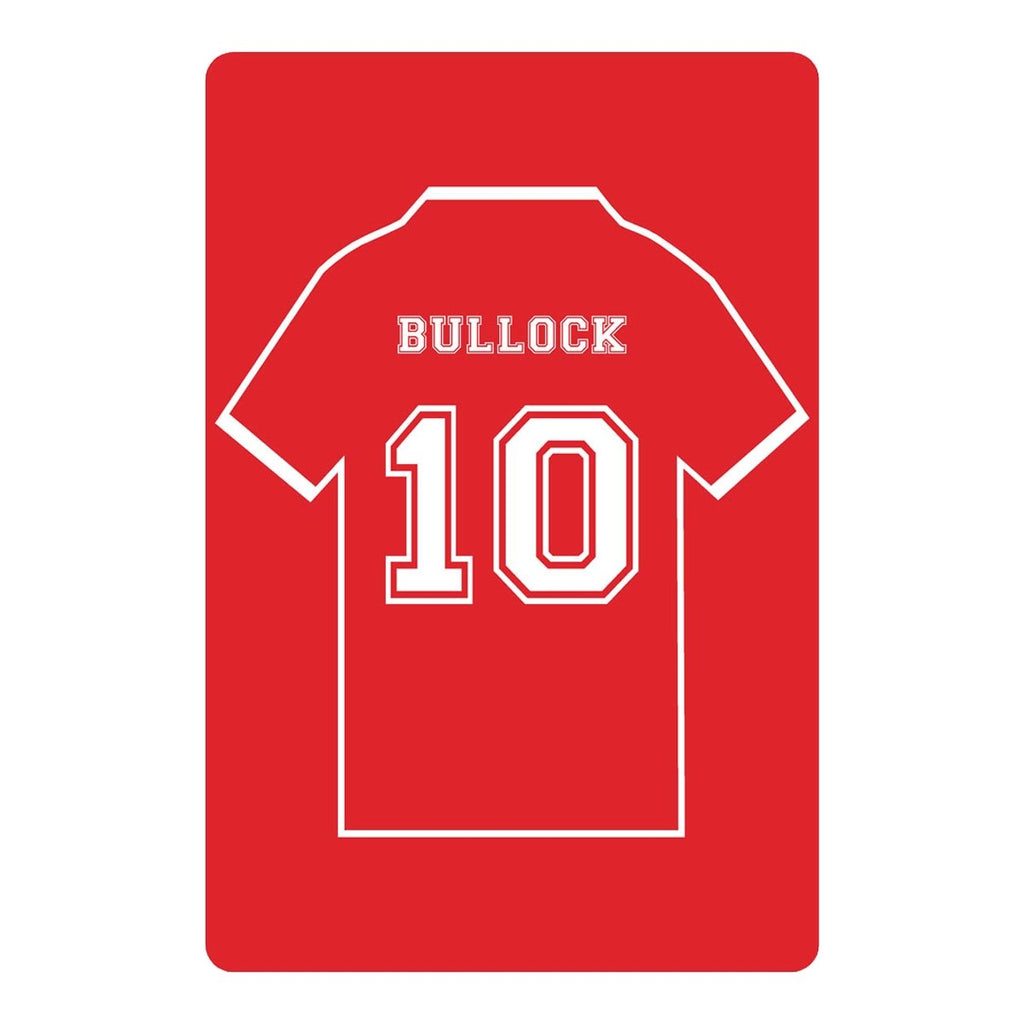 Personalised Football Shirt Sign | Red and White Yorkshire - The Sign Shed