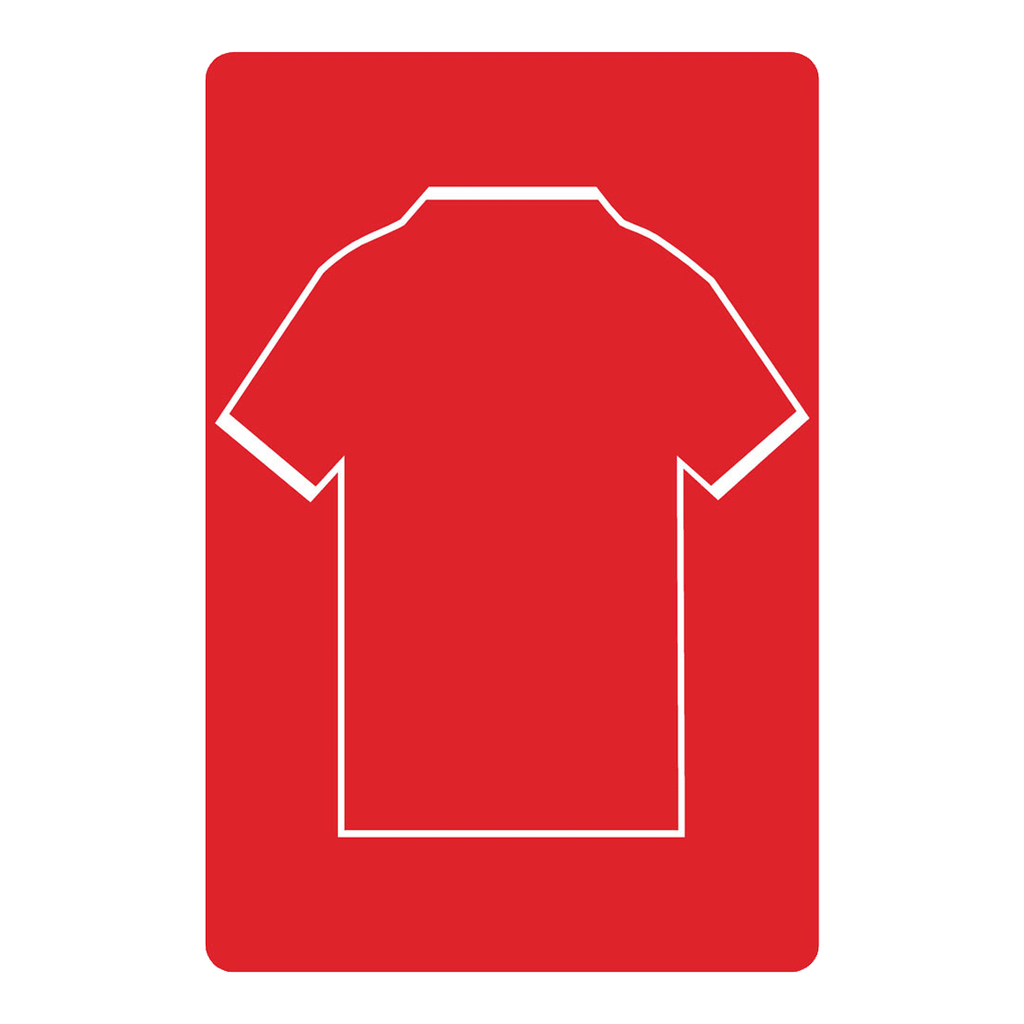 Personalised Football Shirt Sign | Red and White Yorkshire - The Sign Shed