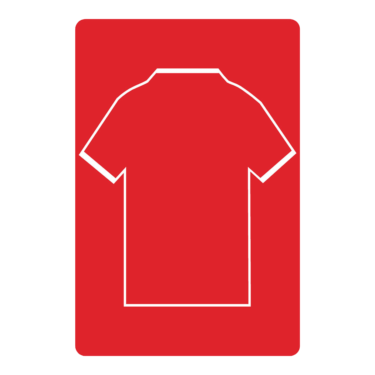 Personalised Football Shirt Sign | Red and White Yorkshire - The Sign Shed