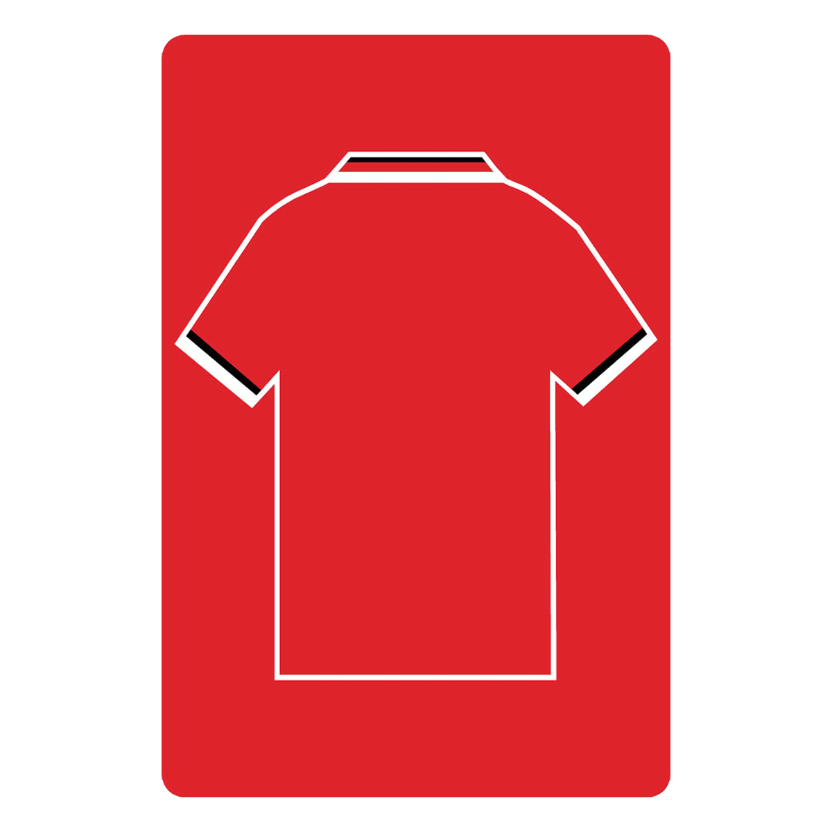 Personalised Football Shirt Sign | Red Tree - The Sign Shed