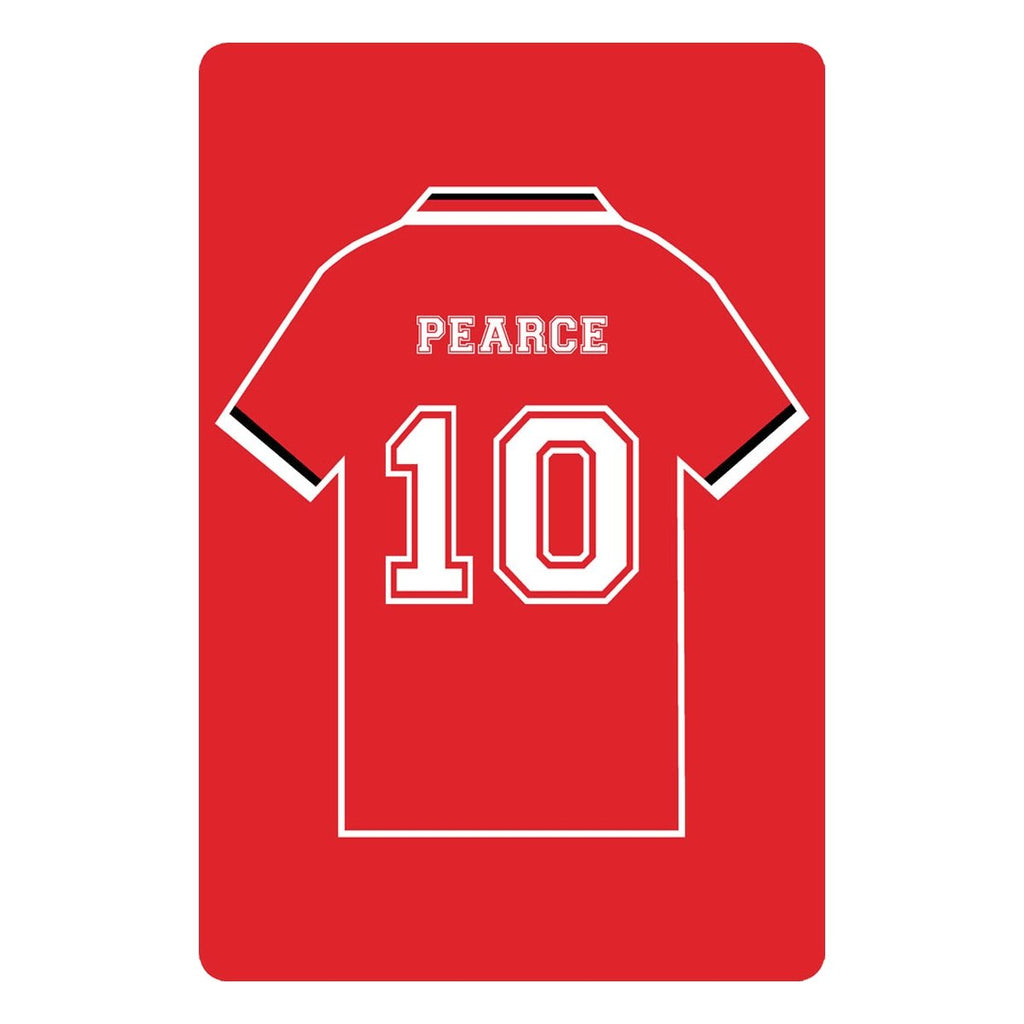 Personalised Football Shirt Sign | Red Tree - The Sign Shed