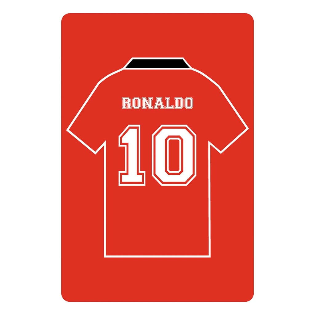 Personalised Football Shirt Sign | Red with Black Collar - The Sign Shed