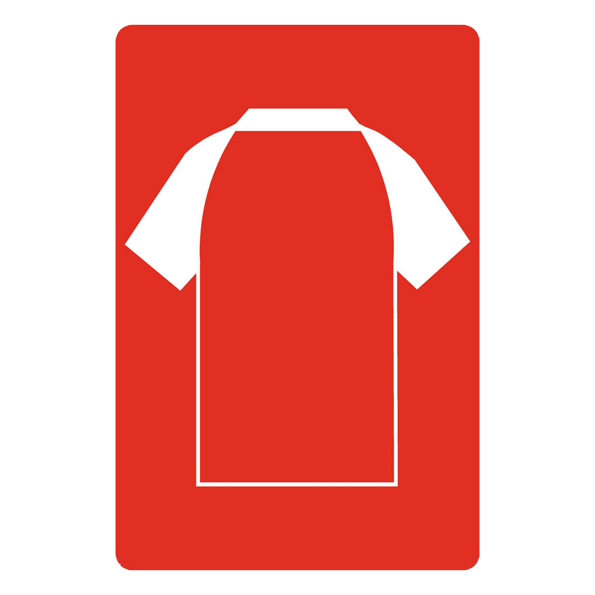 Personalised Football Shirt Sign | Red with White London - The Sign Shed