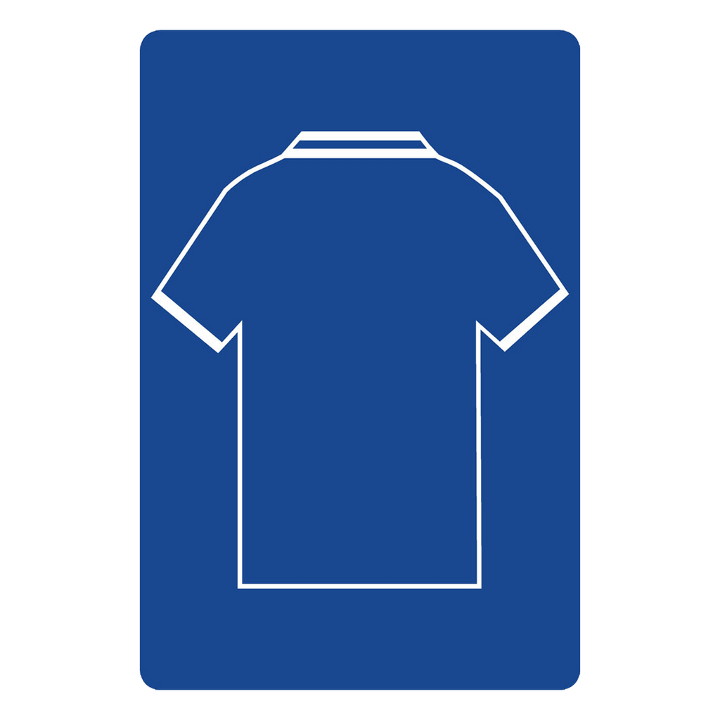 Personalised Football Shirt Sign | Royal Blues - The Sign Shed