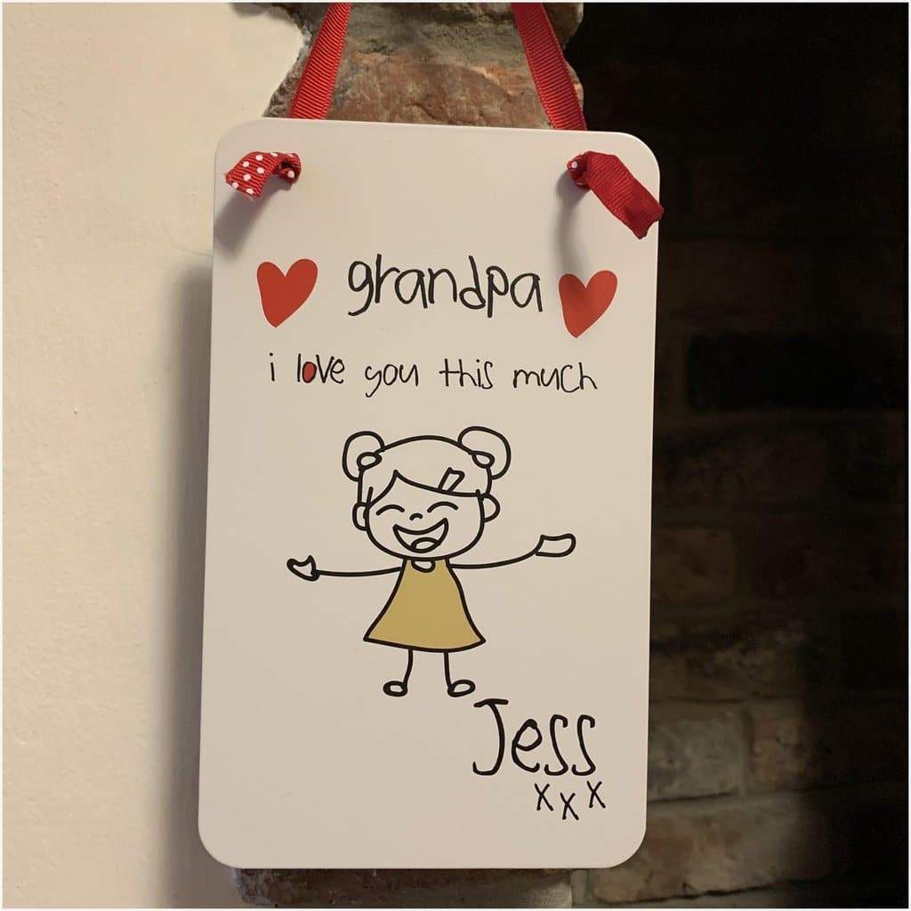 Personalised I Love You This Much Little Girl Sign - The Sign Shed