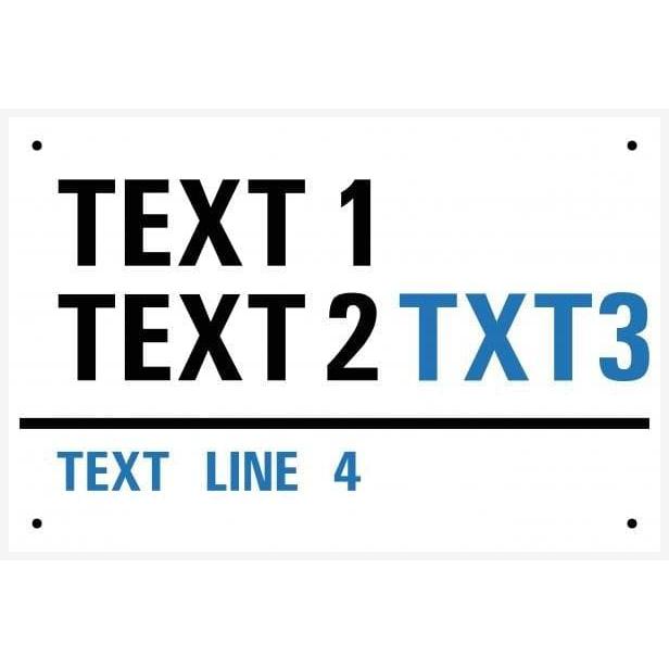 Personalised London Street Sign v2 - The Sign Shed