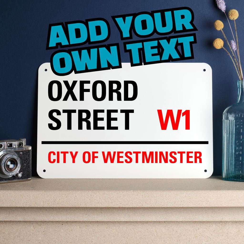 Personalised London Street Sign v2 - The Sign Shed