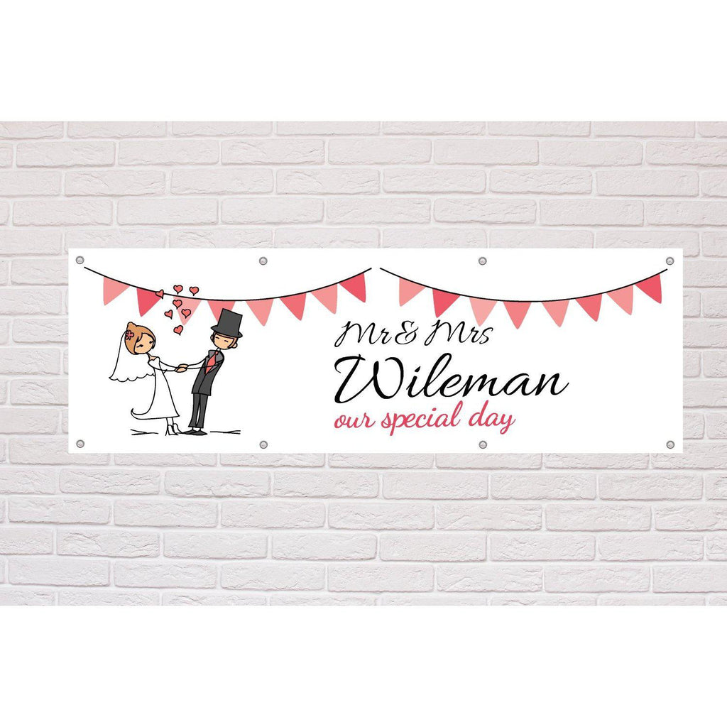 Personalised Our Special Day Wedding banner - The Sign Shed
