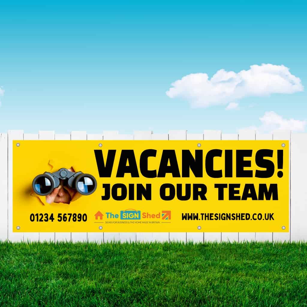 Personalised Vacancies Search Banner - The Sign Shed