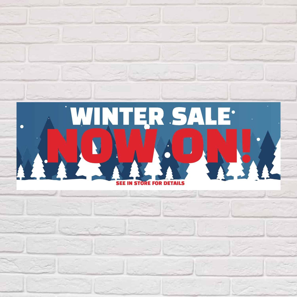 Personalised Winter Sales Banner - The Sign Shed