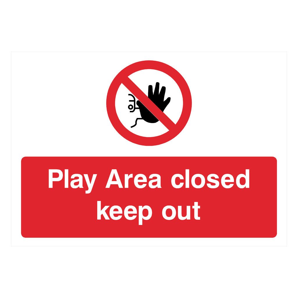 Playground Closed Keep Out Sign Landscape - The Sign Shed