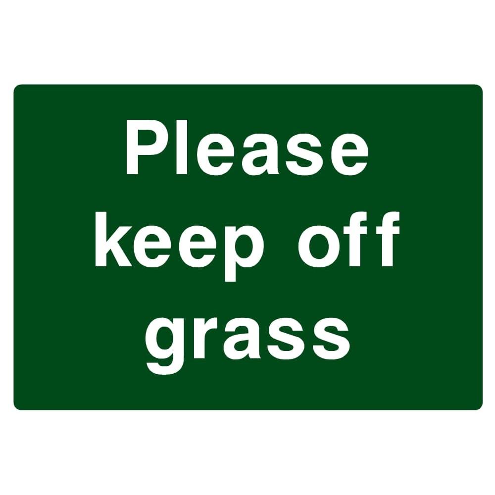 Please Keep Off Grass Sign - The Sign Shed