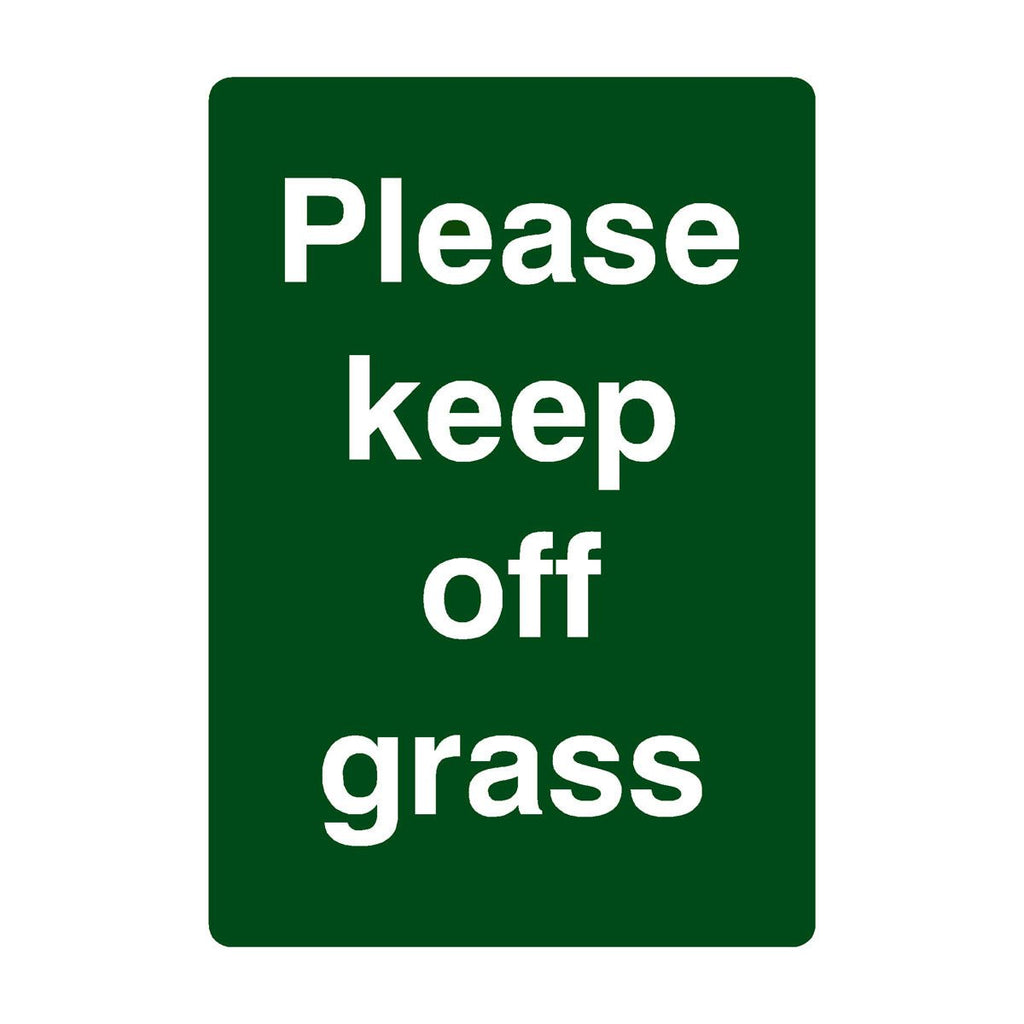 Please Keep Off Grass Sign Portrait - The Sign Shed
