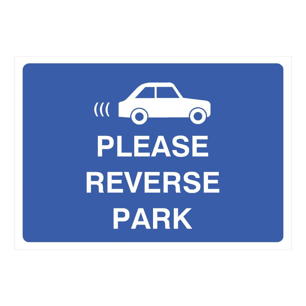 Please Reverse Park Sign