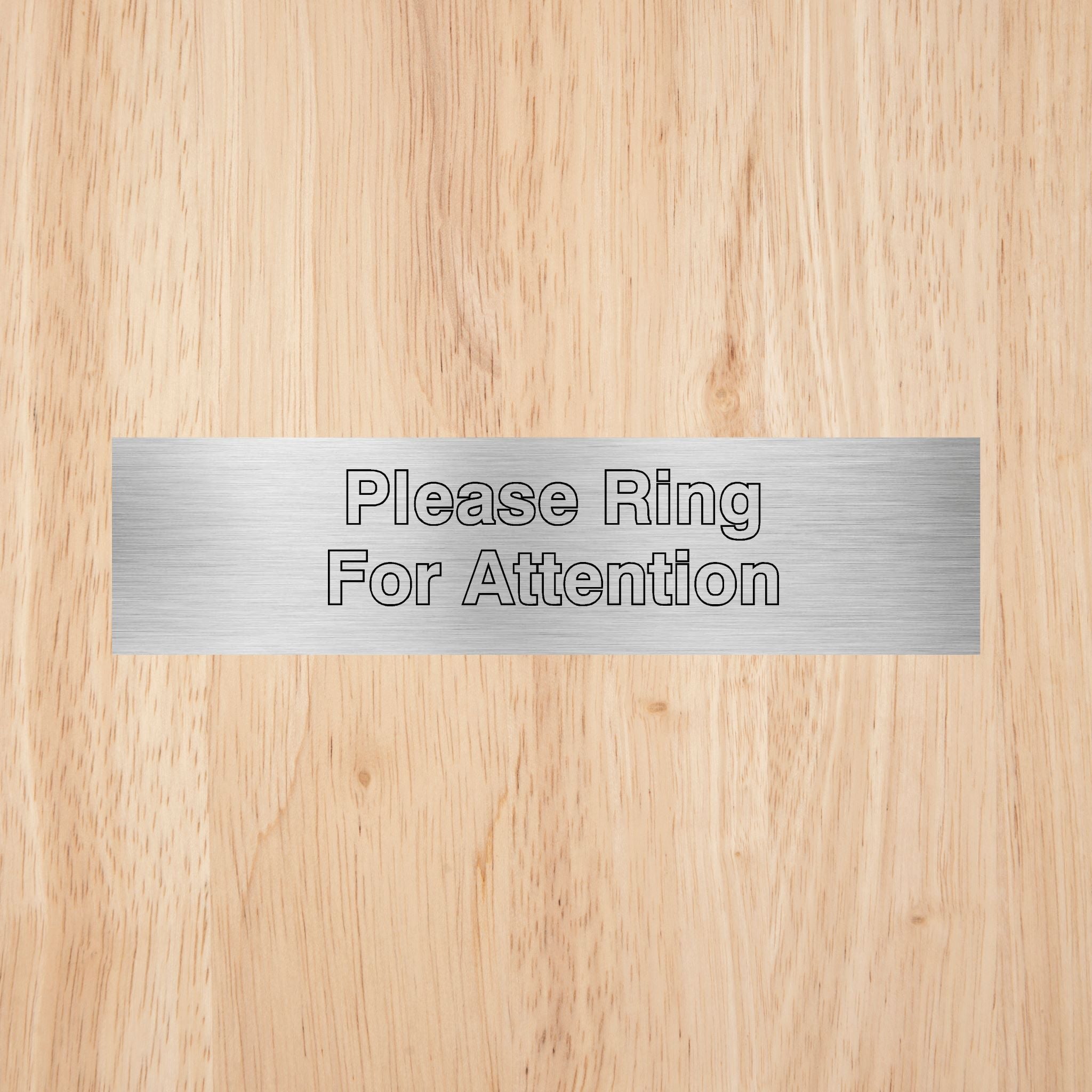 Please Ring For Attention Sign - The Sign Shed