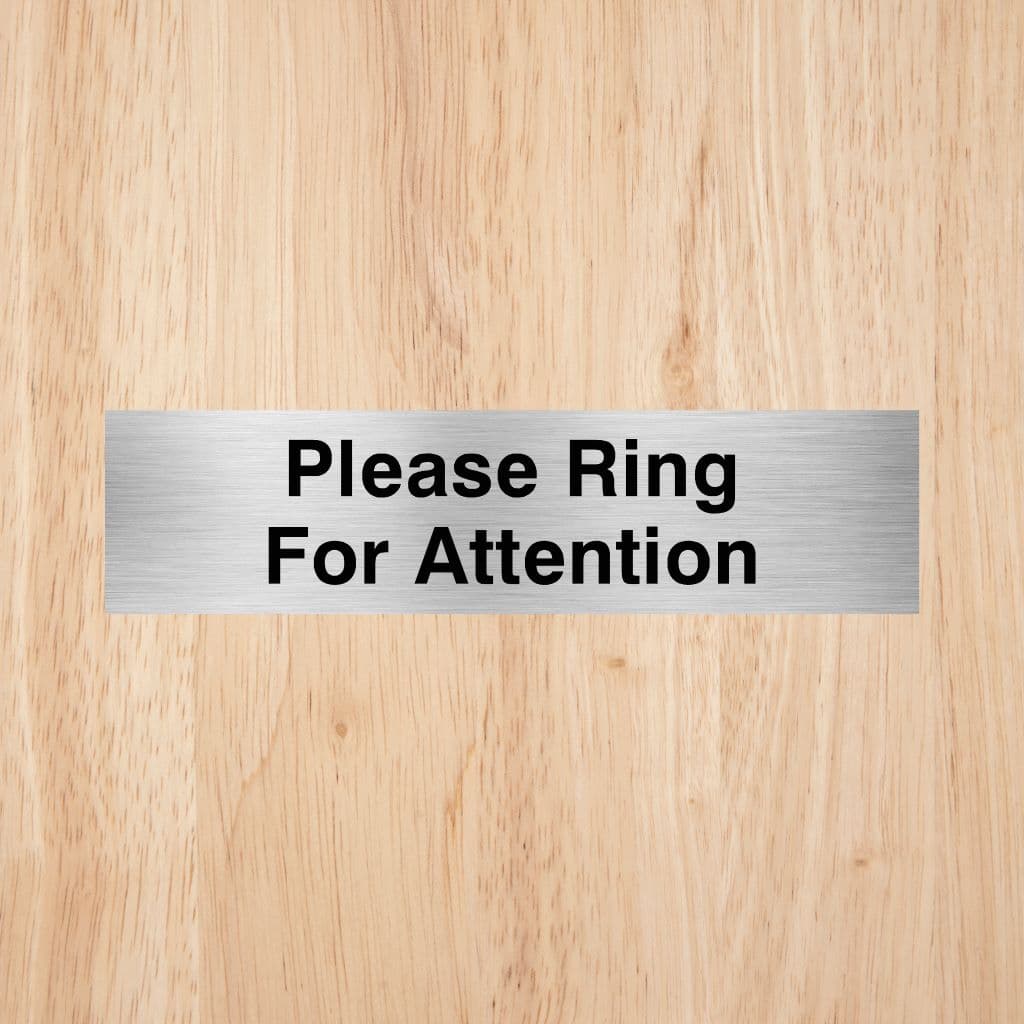 Please Ring For Attention Sign - The Sign Shed