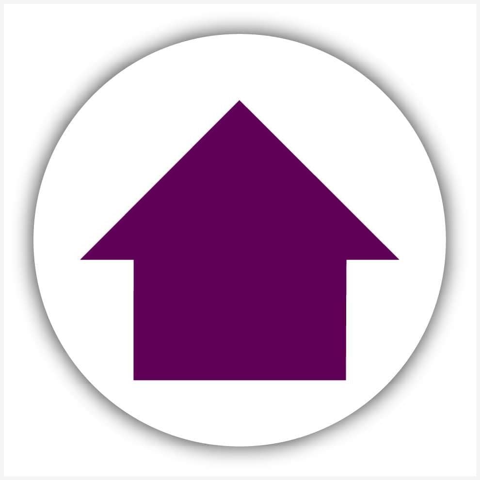 Plum Arrow Waymarker sign - The Sign Shed