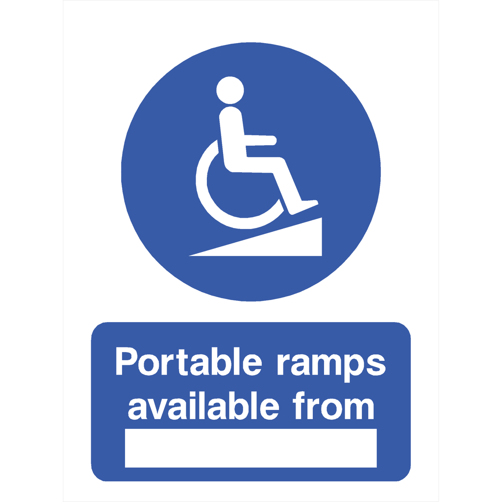 Portable Ramps Available From Sign - The Sign Shed