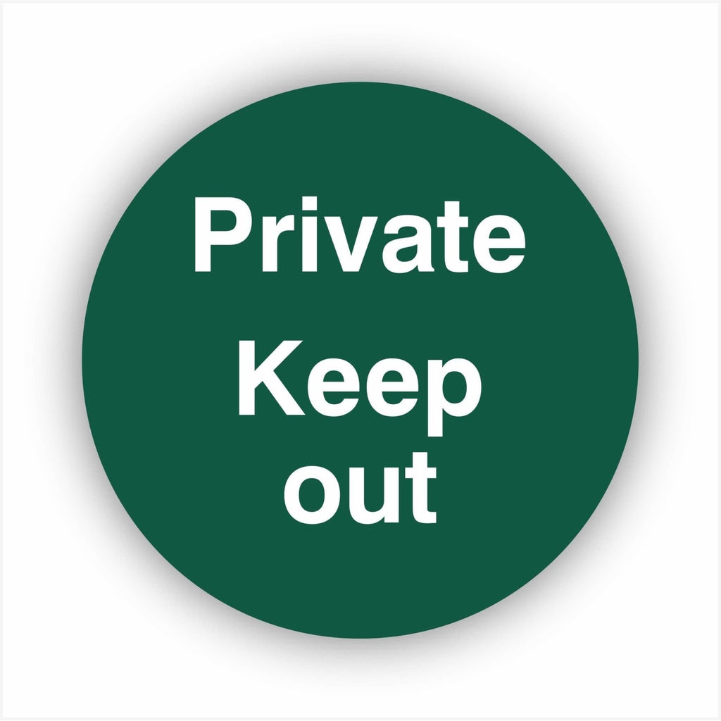 Private Keep Out Waymarker sign - The Sign Shed