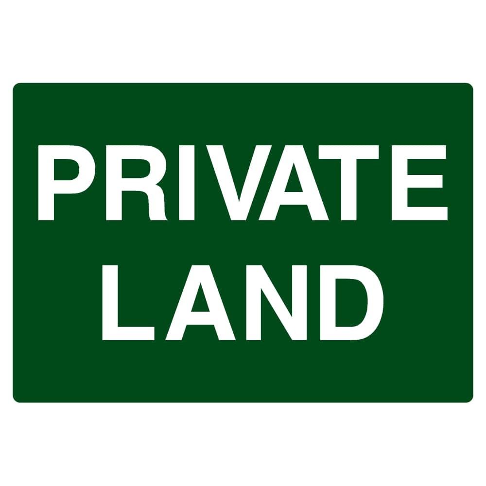 Private Land Sign - The Sign Shed