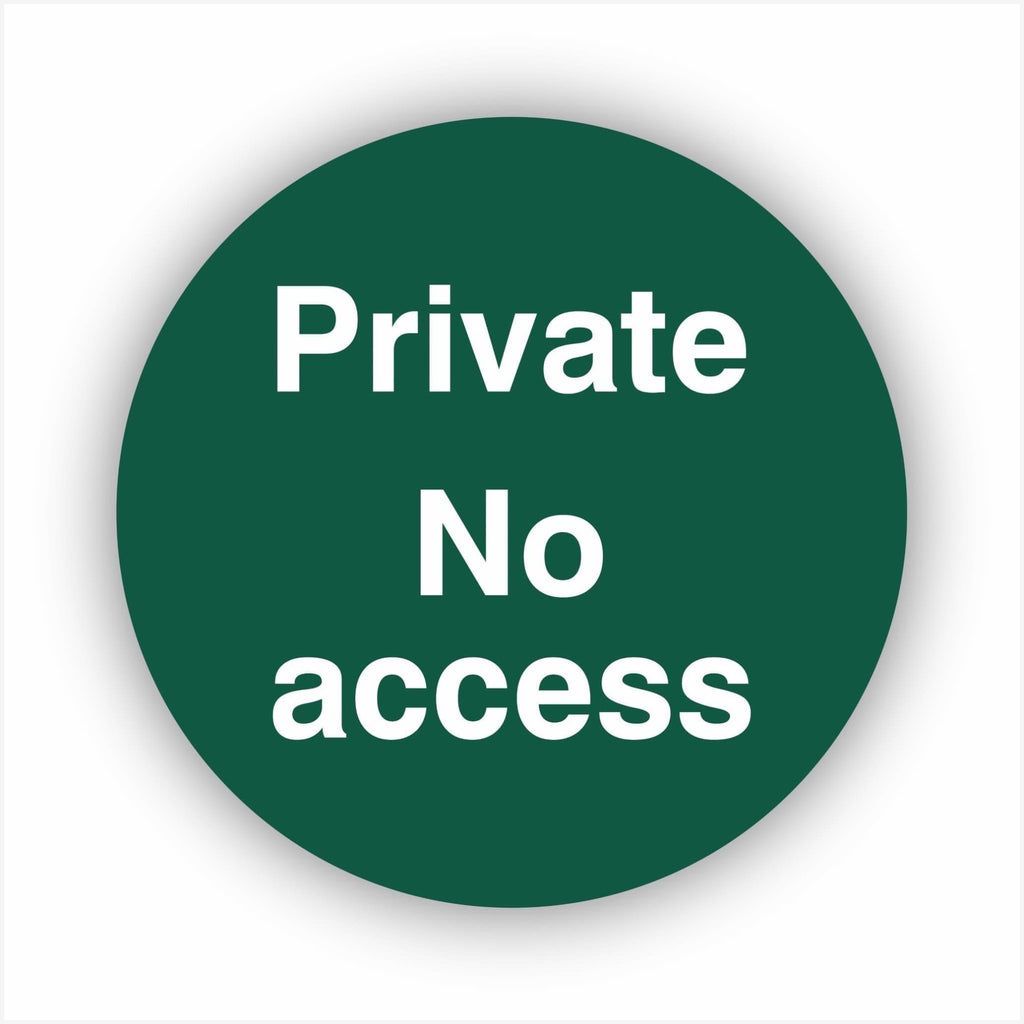 Private No Access Waymarker sign - The Sign Shed