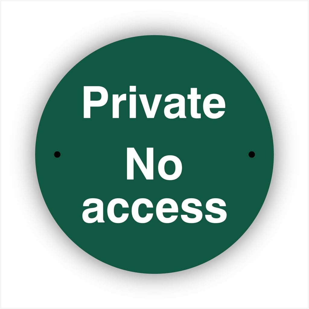 Private No Access Waymarker sign - The Sign Shed