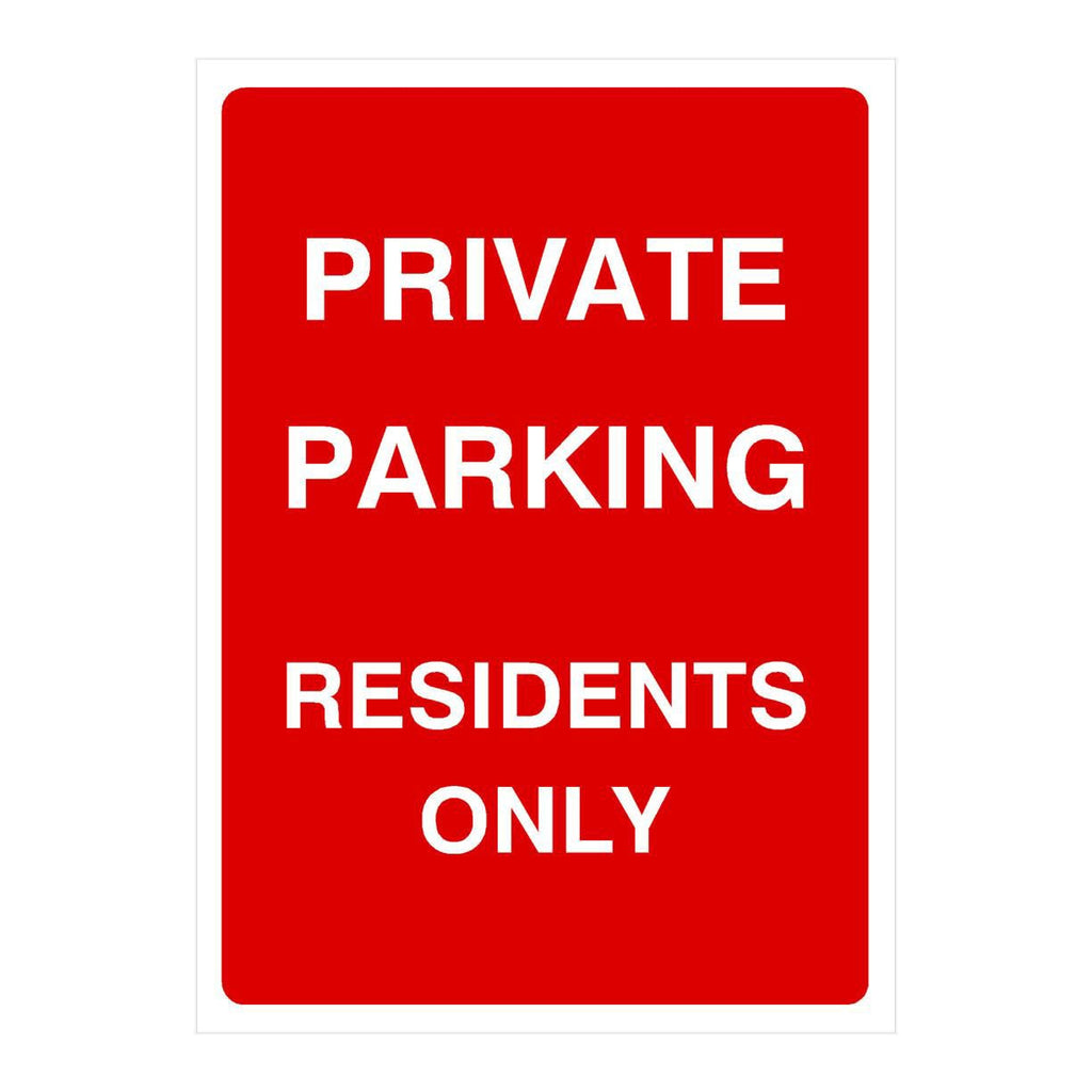 Private Parking Residents Sign - The Sign Shed