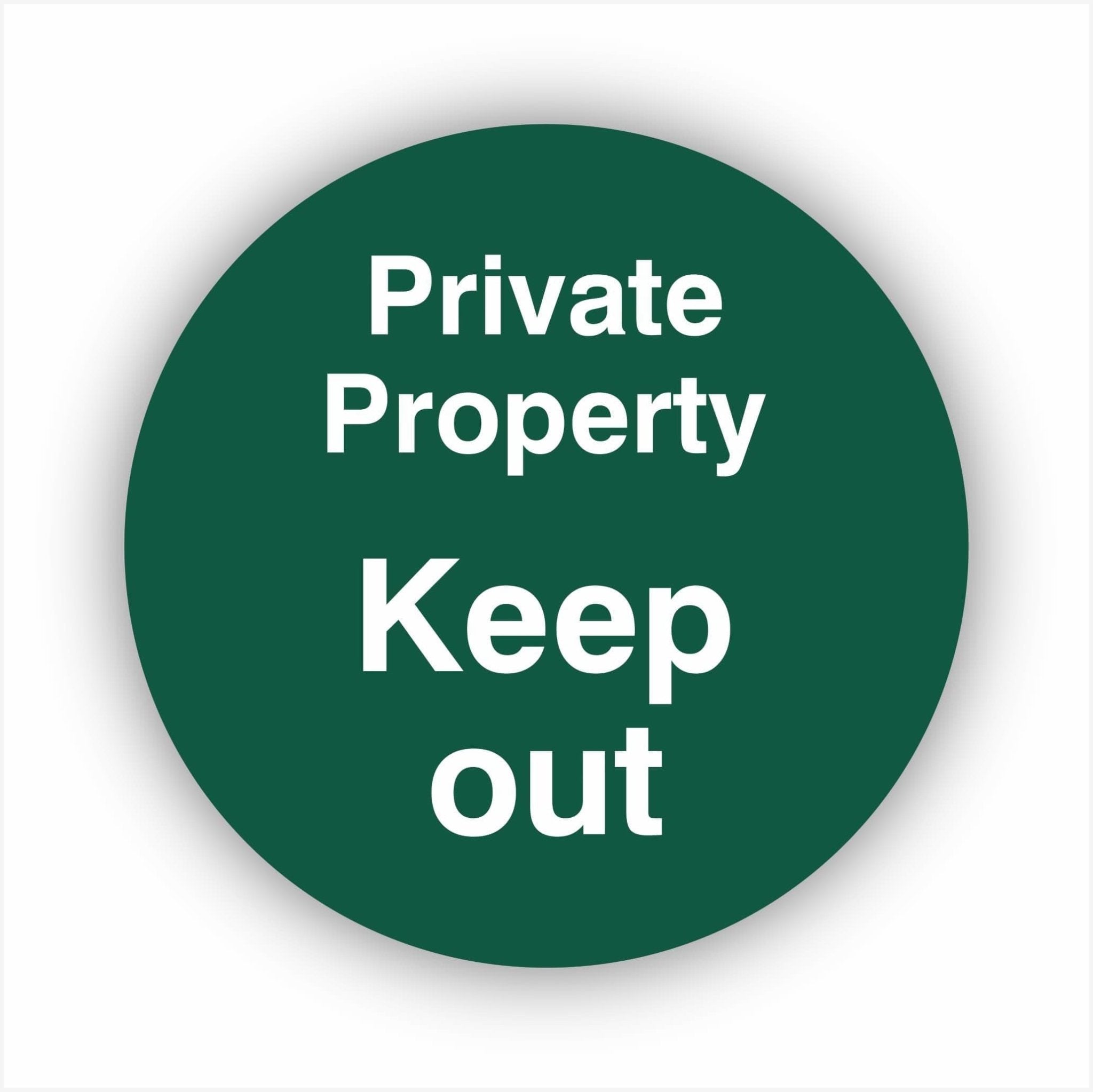 Private Property Keep Out Waymarker sign - The Sign Shed