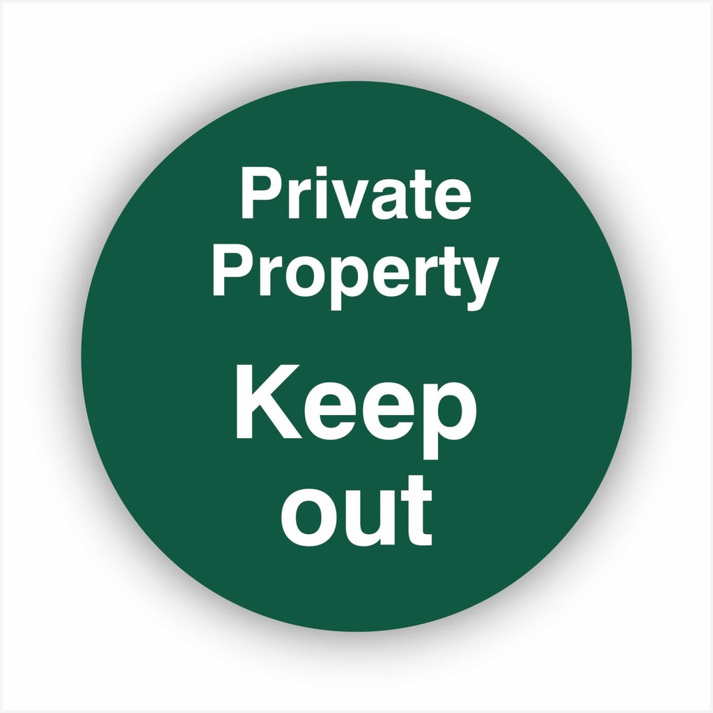 Private Property Keep Out Waymarker sign - The Sign Shed