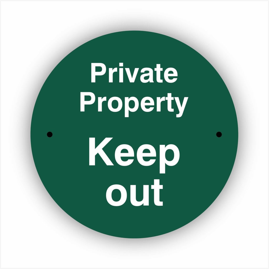 Private Property Keep Out Waymarker sign - The Sign Shed
