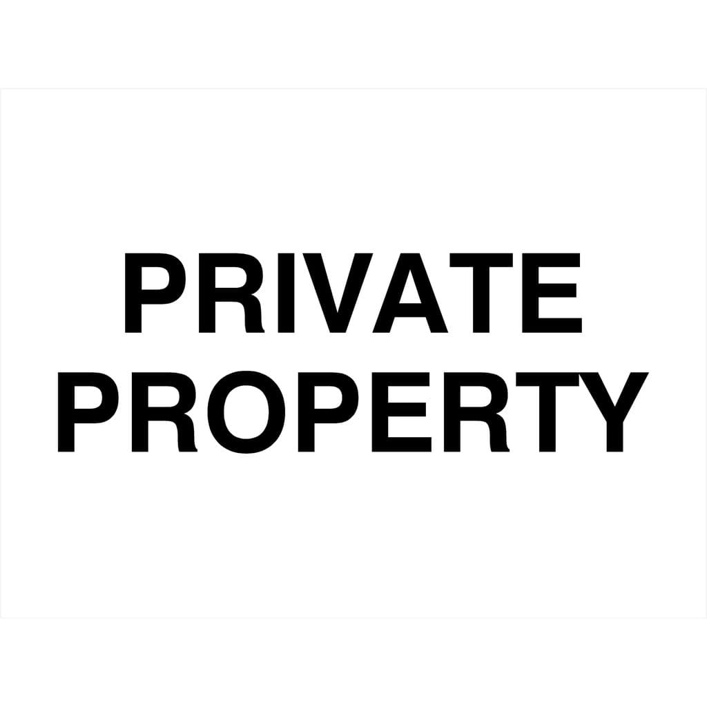 Private Property Sign - The Sign Shed
