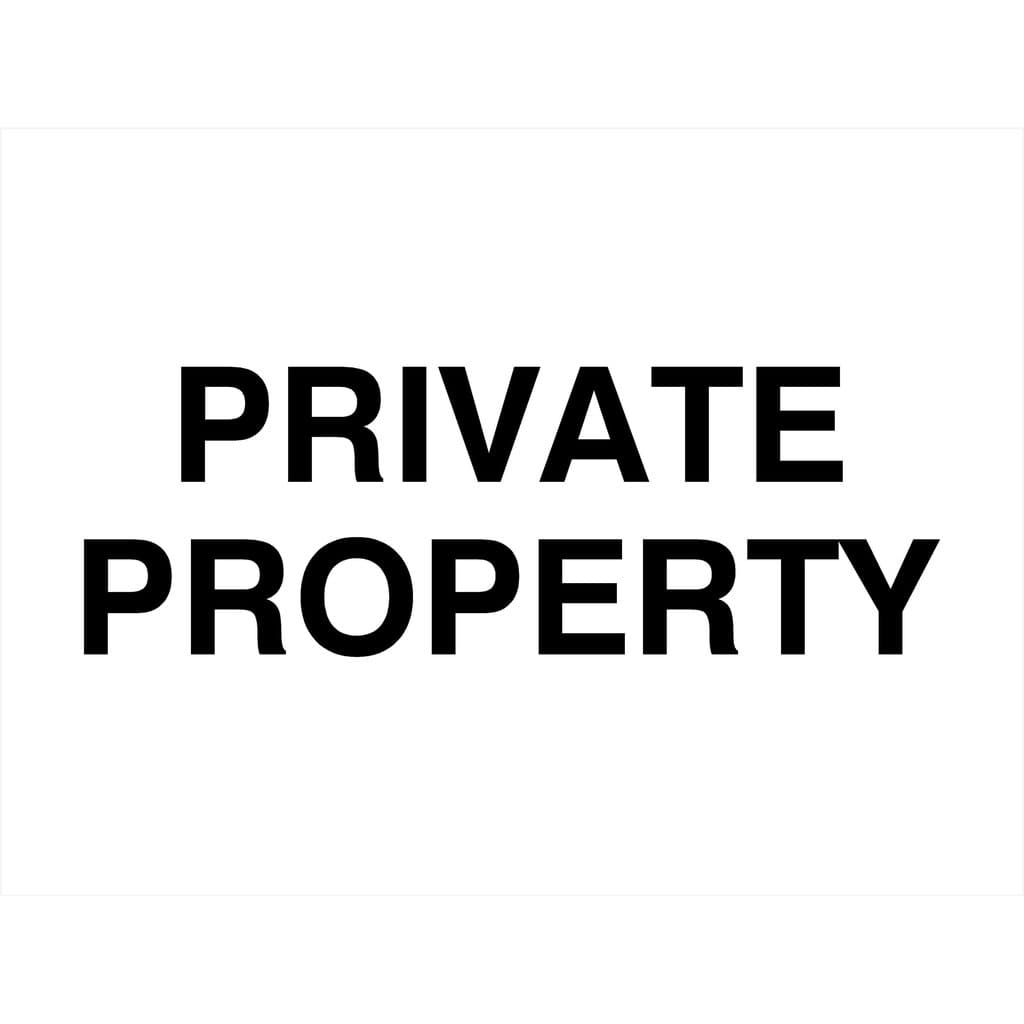 Private Property Sign