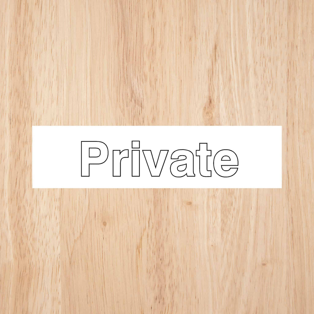 Private Sign - The Sign Shed