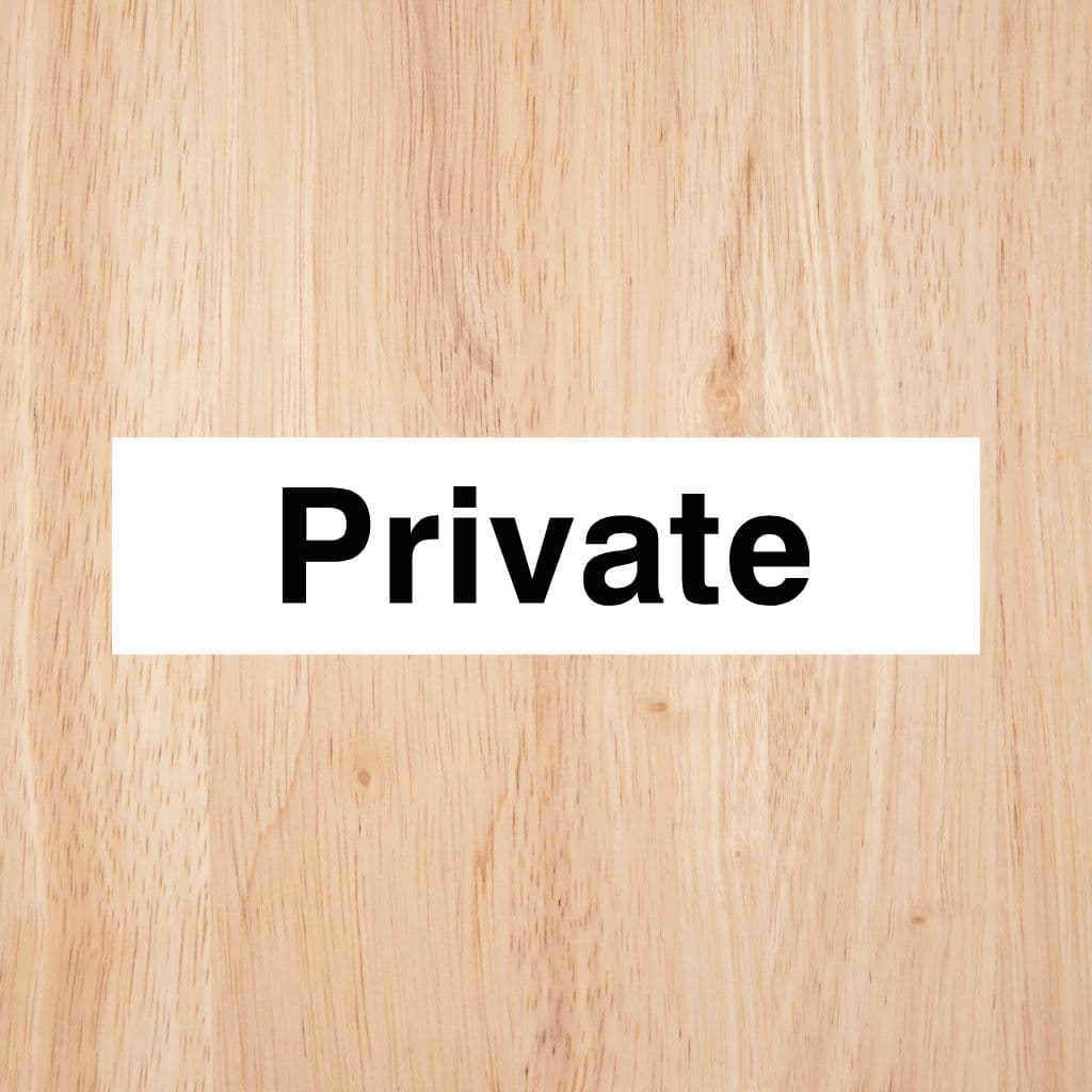 Private Sign - The Sign Shed