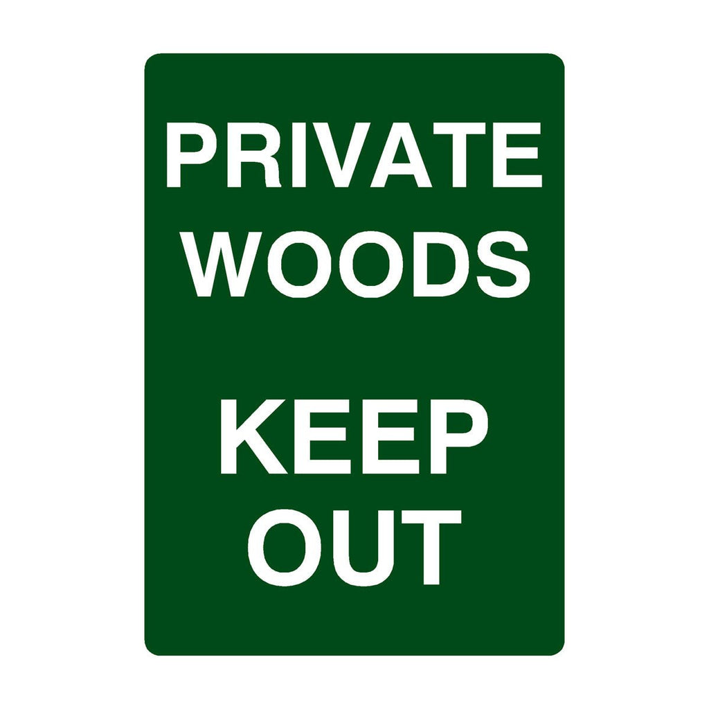 Private Woods Keep Out Sign Portrait private-woods-keep-out-sign-portrait