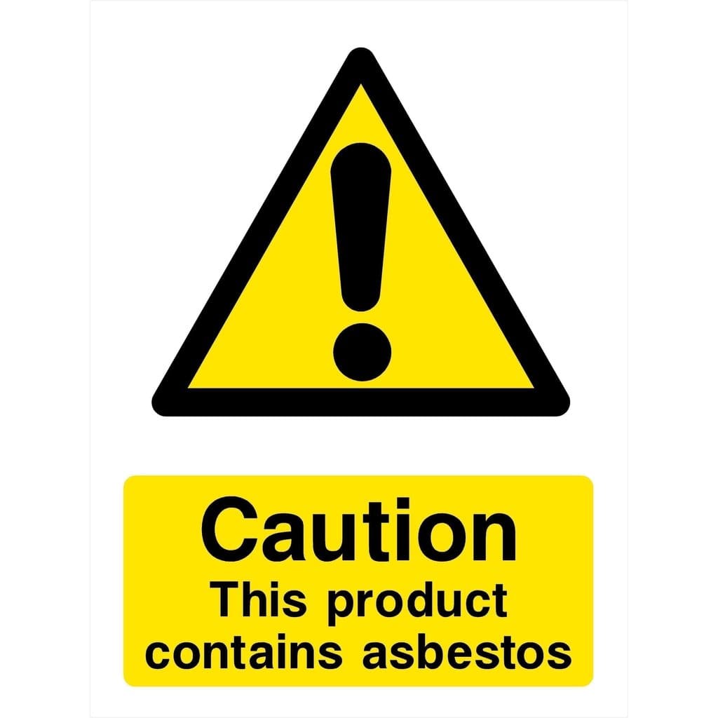 Product Contains Asbestos Sign - The Sign Shed