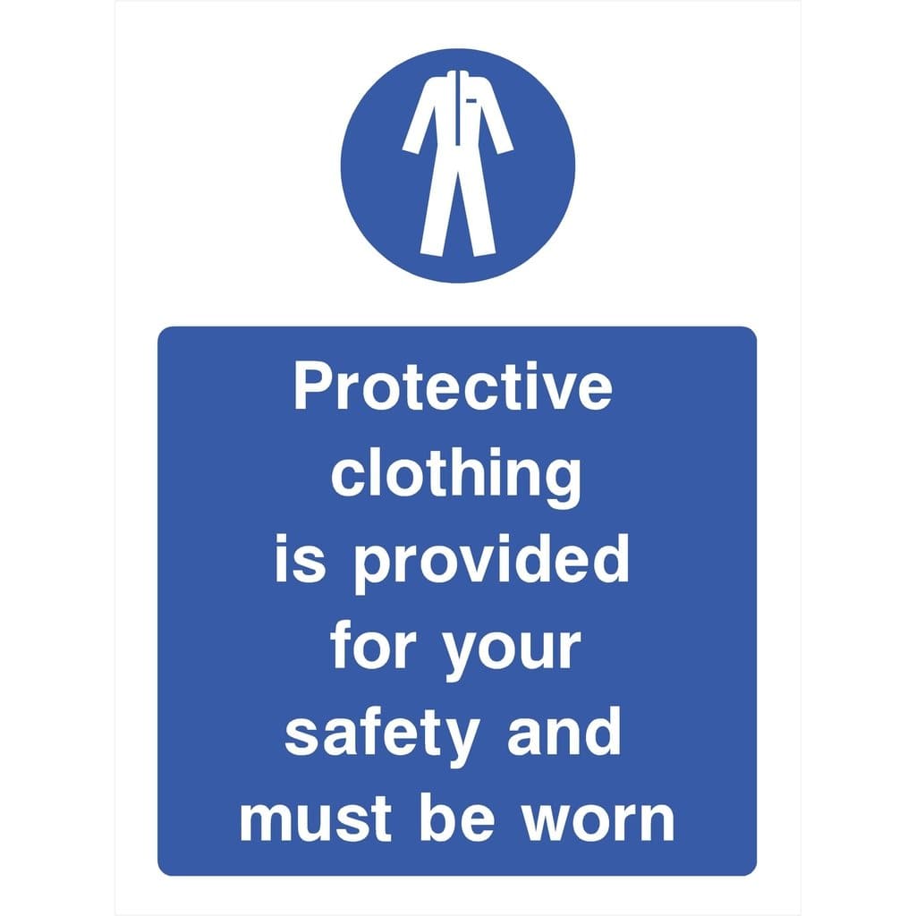 Protective Clothing Is Provided For Your Safety Sign - The Sign Shed