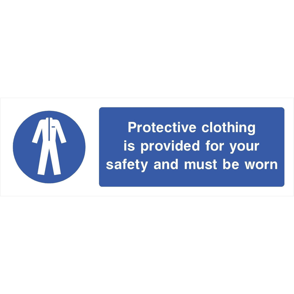 Protective Clothing Is Provided Sign - The Sign Shed
