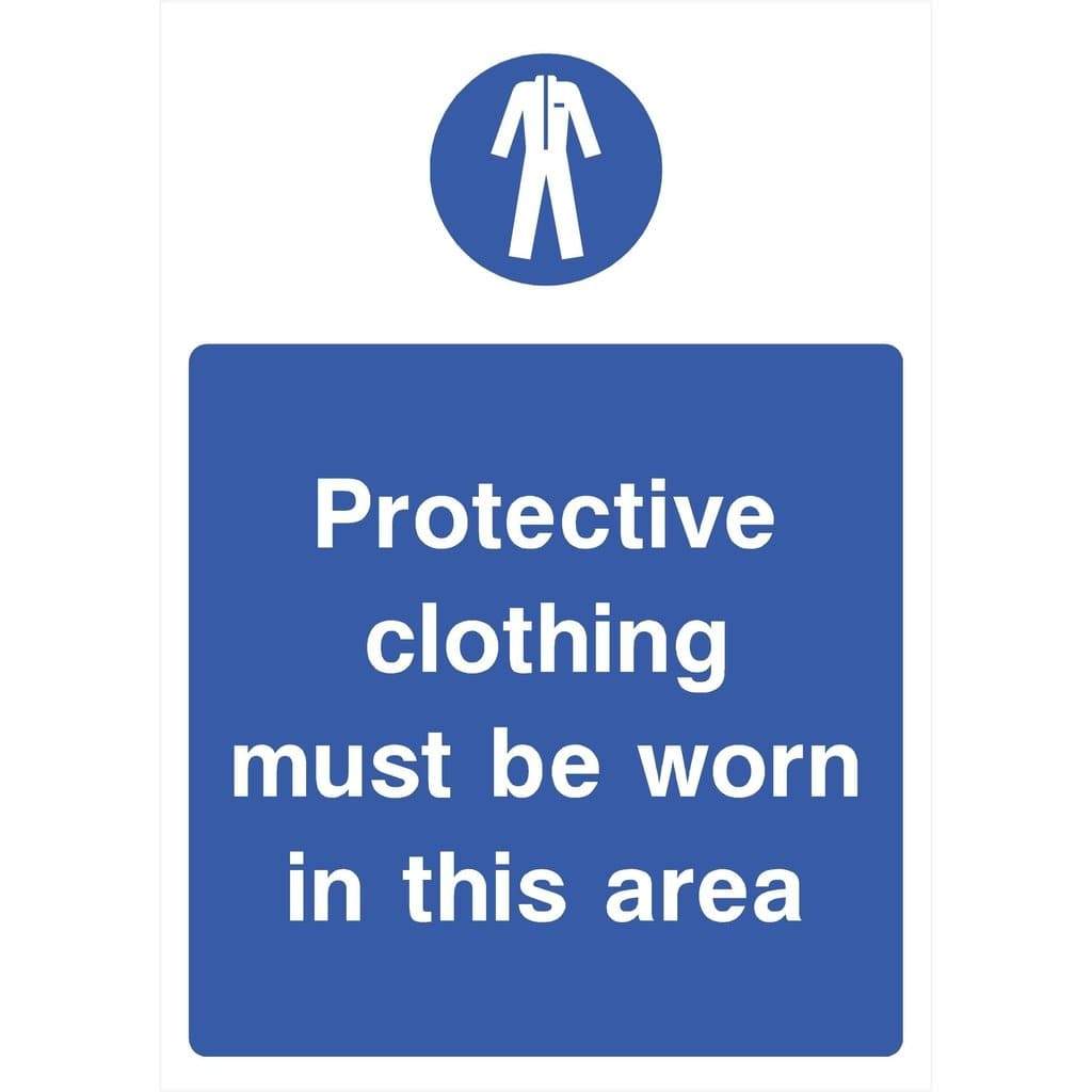 Protective Clothing Must Be Worn In This Area Sign - The Sign Shed