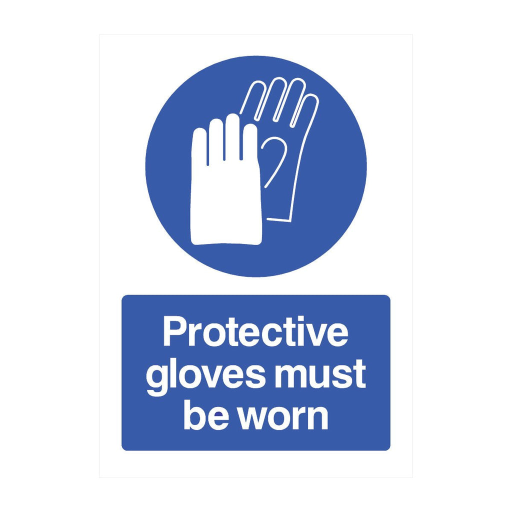 Protective Gloves Must Be Worn Sign - The Sign Shed
