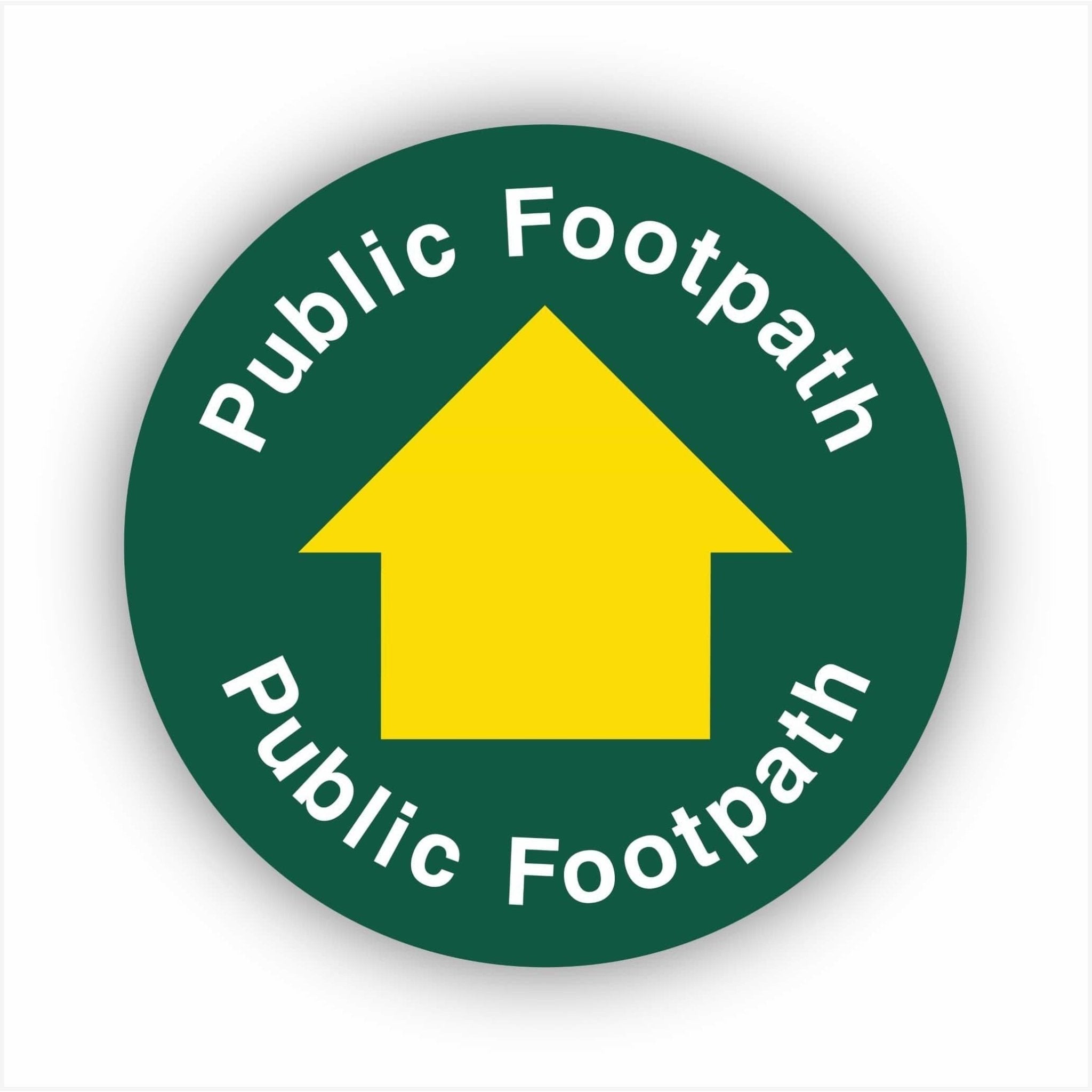 Foothpath Symbol Public Footpath Arrow Sign – Countryside Waymarker