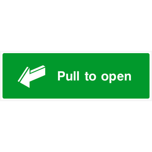 Pull To Open Sign - The Sign Shed