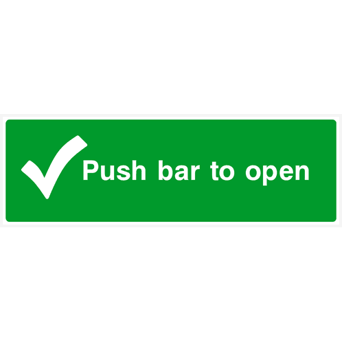 Push Bar To Open Sign - The Sign Shed
