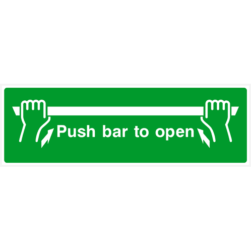 Push Bar To Open Sign - The Sign Shed