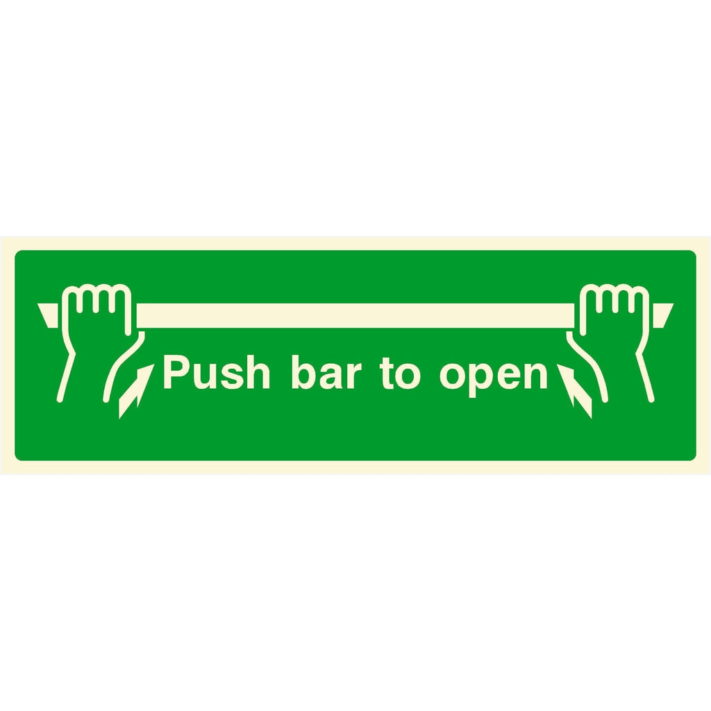Push Bar To Open Sign - The Sign Shed