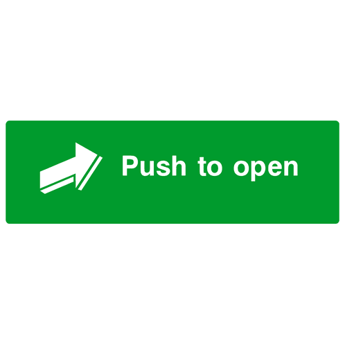 Push To Open Sign - The Sign Shed